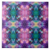 Mooi vrouwelijk multicolor caleidoscoopaccent tegeltje (Voorkant)