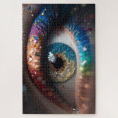 Mooi vrouwen oog met make-up legpuzzel (Verticaal)