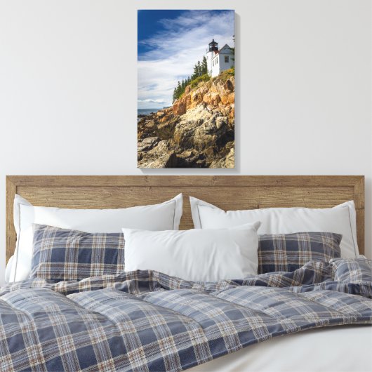 Mooi vuurtorencanvas canvas afdruk (Insitu (Slaapkamer))