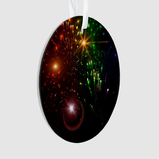 Mooi vuurwerk ornament (voorkant)