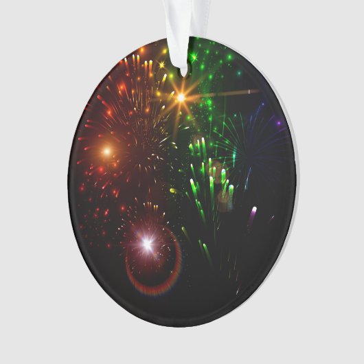 Mooi vuurwerk ornament (voorkant)