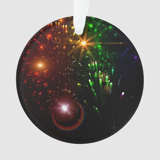 Mooi vuurwerk ornament (voorkant)