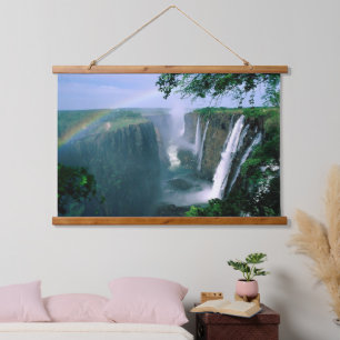 mooi waterval landschap hangend wandkleed