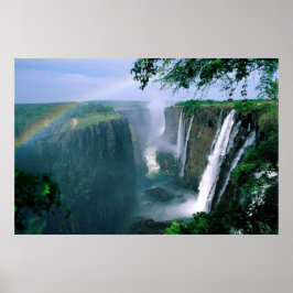 mooi waterval landschap poster