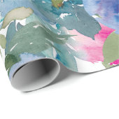 Mooi Waterverf bloempakpapier Cadeaupapier (Rol Hoek)