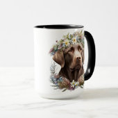 MOOI WATERVERF CHOCOLADE LABRADOR RETRIEVER MOK (Voorkant rechts)