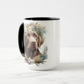 MOOI WATERVERF CHOCOLADE LABRADOR RETRIEVER MOK (Voorkant links)