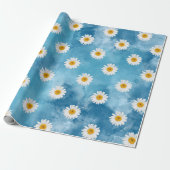Mooi Waterverf Daisy inpakpapier (Uitgerold)