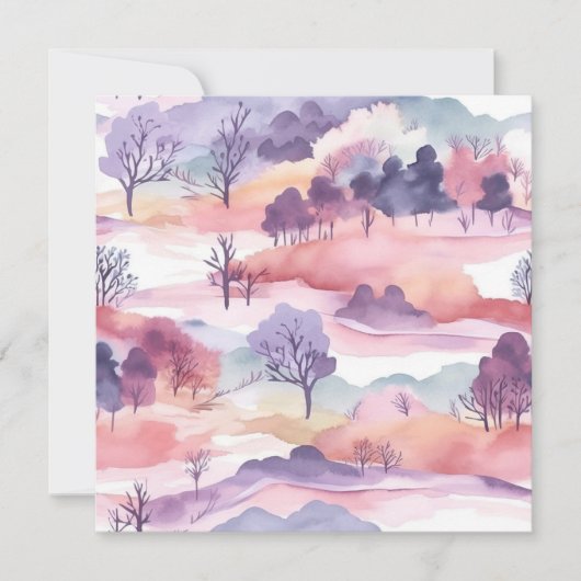 Mooi Waterverf landschap dank u (Voorkant)