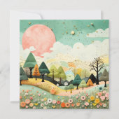 Mooi Waterverf landschap dank u (Voorkant)