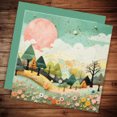 Mooi Waterverf landschap dank u