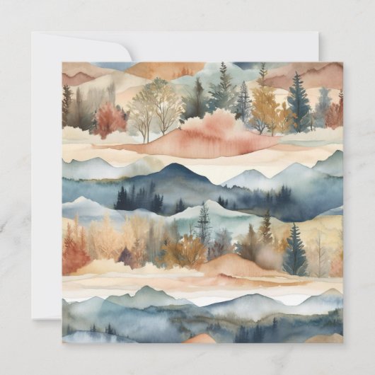 Mooi Waterverf landschap dank u (Voorkant)