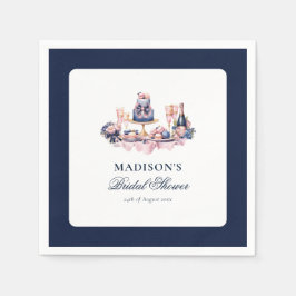 Mooi waterverf Vrijgezellenfeest gepersonaliseerd Servet