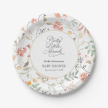 Mooi Waterverf Wildbloem Baby Shower 