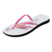 Mooi Watervogel Flamingo Tropische Vogel Teenslippers (Schuin)