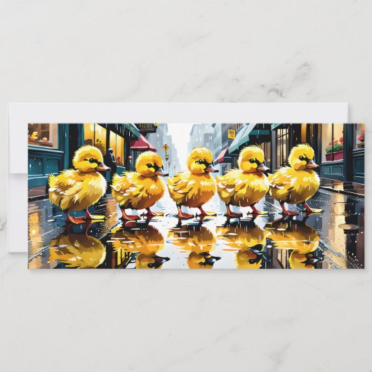 Mooi weer voor Ducks Flat Get Well Kaart (Voorkant)