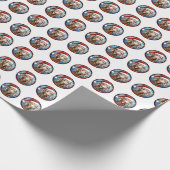 Mooi Weimaraner Hond Kerstpatroon Cadeaupapier (Hoek)