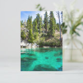 Mooi Wenskaart bij het Tahoe-meer Bedankkaart (Staand voorkant)