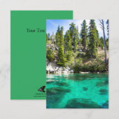 Mooi Wenskaart bij het Tahoe-meer Bedankkaart (Voorkant / Achterkant)