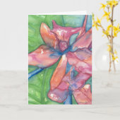 Mooi Wenskaart Kaart (Gele Bloem)