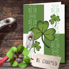 Mooi Wenskaart van 5 x 7 bij de St. Patrick's Day Kaart
