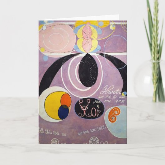 Mooi Wenskaart Zweeds Kaart (Voorkant)