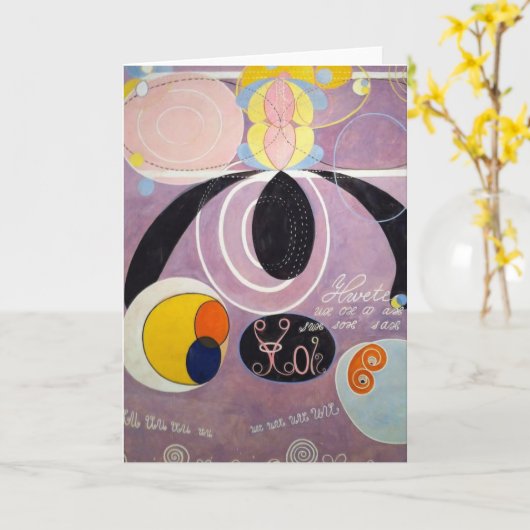 Mooi Wenskaart Zweeds Kaart (Gele Bloem)