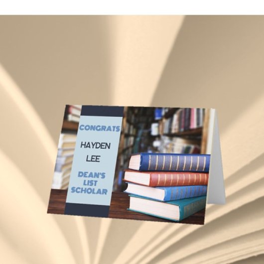 Mooi werk! DEAN'S LIST Scholar-congratkaart Kaart