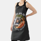 Mooi werk, pap... Fathers Day Custom Photo Black Schort (Insitu)