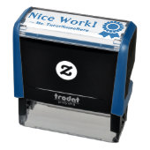 "Mooi werk!" + Schoolleraar Naam Rubber Stempel (Product)