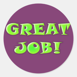 Mooi werk! Sticker