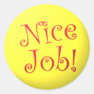 Mooi werk! stickers