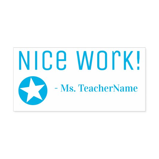 "Mooi werk!" Toewijzing Rubberstempel in klasse Zelfinktende Stempel (Design)