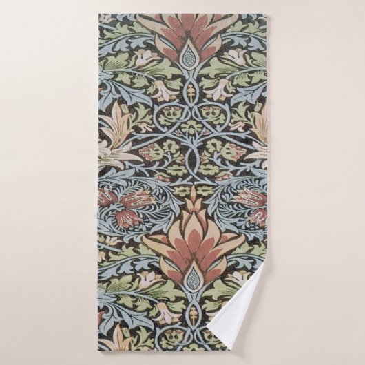 Mooi werk van William Morris, Art Nouveau, Beaut Badhanddoek (Badhanddoek)
