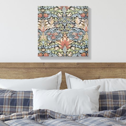 Mooi werk van William Morris, Art Nouveau, Beaut Canvas Afdruk (Insitu (Slaapkamer))