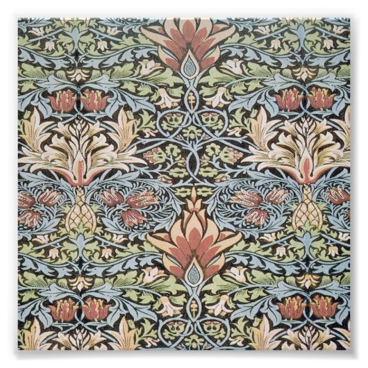 Mooi werk van William Morris, Art Nouveau, Beaut Foto Afdruk (Voorkant)