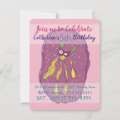 Mooi wezen, kinderen verjaardag uitnodiging (Voorkant)