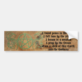 Mooi Wiccan Poem Bumpersticker