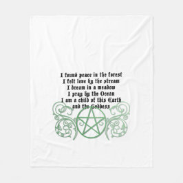 Mooi Wiccan Poem Fleece Deken