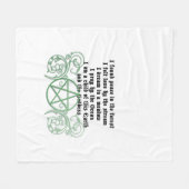 Mooi Wiccan Poem Fleece Deken (Voorkant (Horizontaal))
