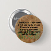 Mooi Wiccan Poem Ronde Button 5,7 Cm (Voorkant /achterkant)