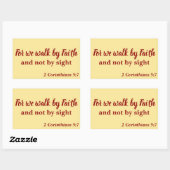 Mooi Wij Geloof niet door Zicht Rechthoekige Sticker (Vel)