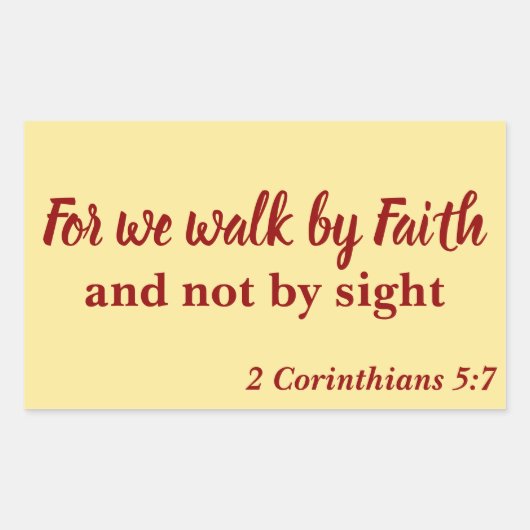 Mooi Wij Geloof niet door Zicht Rechthoekige Sticker (Voorkant)