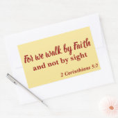 Mooi Wij Geloof niet door Zicht Rechthoekige Sticker (Envelop)