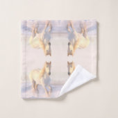 Mooi wild wit paard bad handdoek (Wasdoekje)
