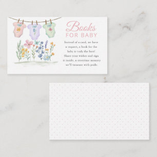 Mooi Wilde Bloemen Boeken voor Baby Informatiekaartje