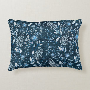 Mooi Wildflower Patroon op grasachtige achtergrond Accent Kussen