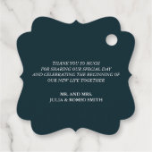 Mooi winterhuwelijk bedankt bedankjes labels (Achterkant)