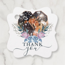 Mooi winterhuwelijk bedankt bedankjes labels