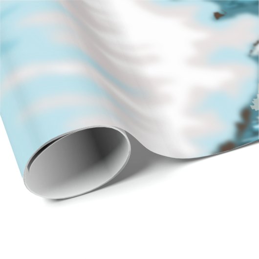 mooi winterlandschap inpakpapier (Rol Hoek)